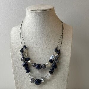 Two strand beaded necklace